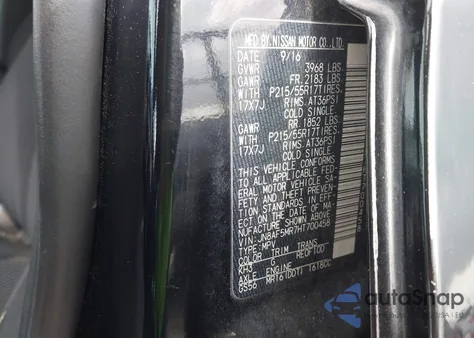 2017 Nissan Juke S из США, поврежденный, VIN JN8AF5MR7HT700458